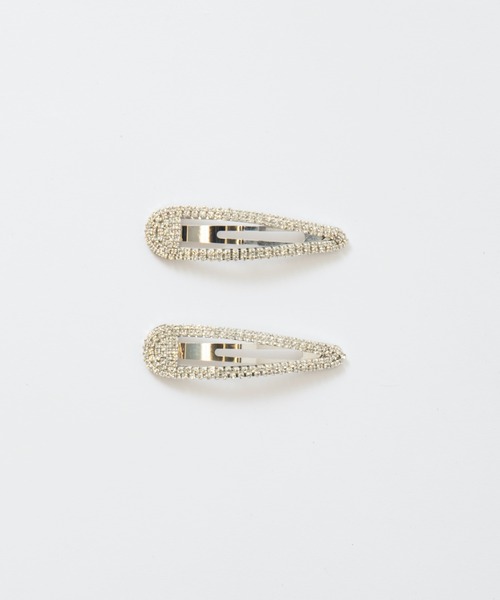 WEGO（ウィゴー）の「WEGO/【2点セット】ラインストーンパッチンピン（ヘアピン・レディース・シルバー・FREE）」の4枚目の写真