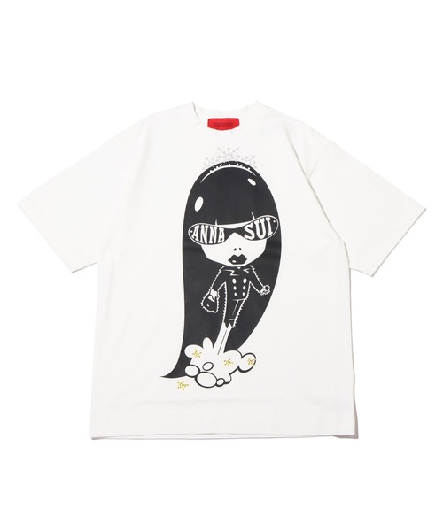 ANNA SUI（アナスイ）の「ANNA SUI ATMOS アストロアナTshirt【SP】（Tシャツ/カットソー・レディース・ホワイト/ブラック/パープル・M/L）」の2枚目の写真