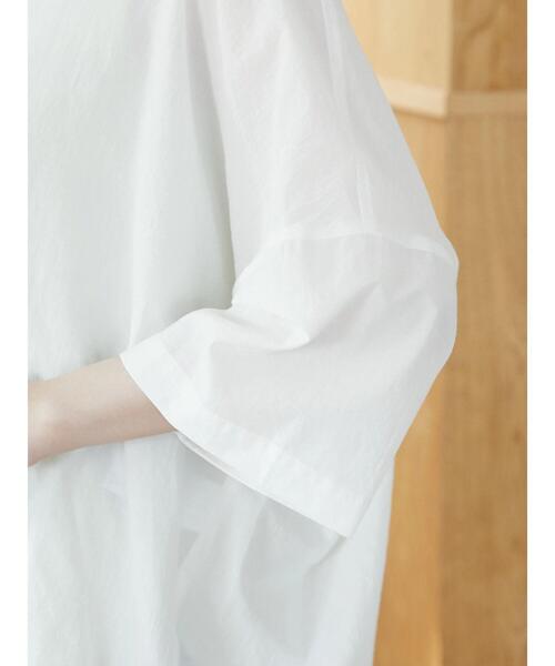 CRAFT STANDARD BOUTIQUE(クラフトスタンダードブティック)の「スキッパーサイドスリットチュニック *◆(シャツ/ブラウス・レディース・ブラック/オフホワイト/オレンジ・FREE)」の19枚目の写真