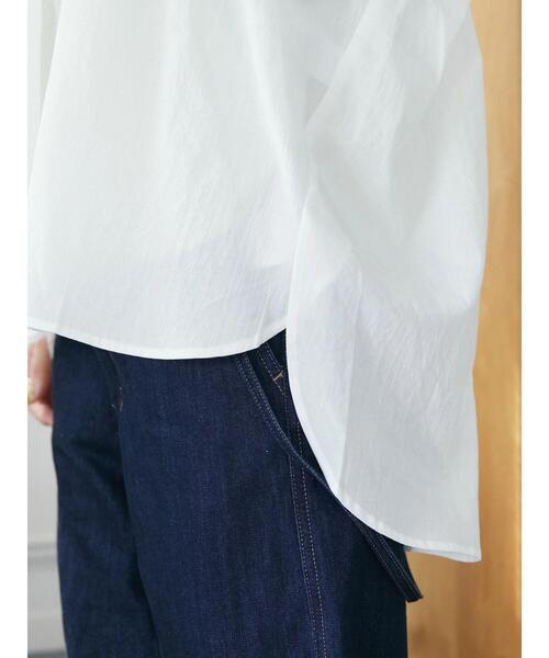 CRAFT STANDARD BOUTIQUE(クラフトスタンダードブティック)の「スキッパーサイドスリットチュニック *◆(シャツ/ブラウス・レディース・ブラック/オフホワイト/オレンジ・FREE)」の18枚目の写真