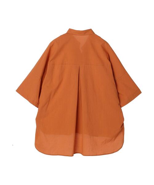 CRAFT STANDARD BOUTIQUE(クラフトスタンダードブティック)の「スキッパーサイドスリットチュニック *◆(シャツ/ブラウス・レディース・ブラック/オフホワイト/オレンジ・FREE)」の16枚目の写真