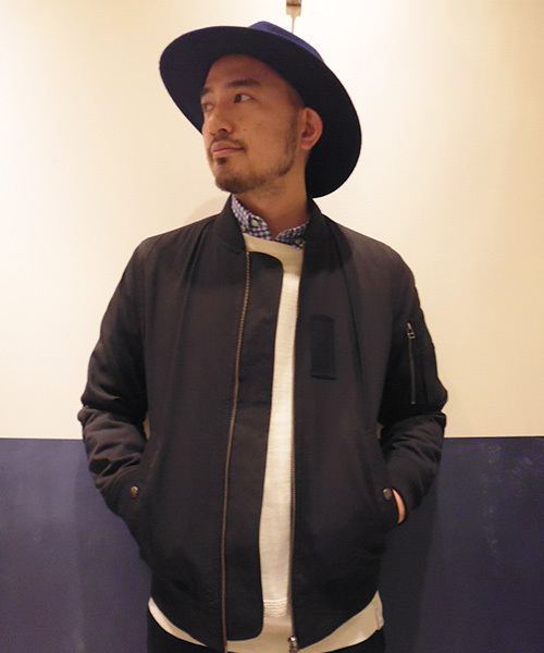 CIAOPANIC TYPY(チャオパニックティピー)の「メモリードビーMA1ジャケット(その他アウター・メンズ・ブラック/ネイビー・MEDIUM/LARGE)」の1枚目の写真