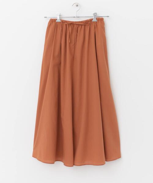 URBAN RESEARCH DOORS（アーバンリサーチドアーズ）の「リヨセルコットンギャザースカート（スカート・レディース・ブルー/オレンジ/ブラック・MEDIUM）」の12枚目の写真