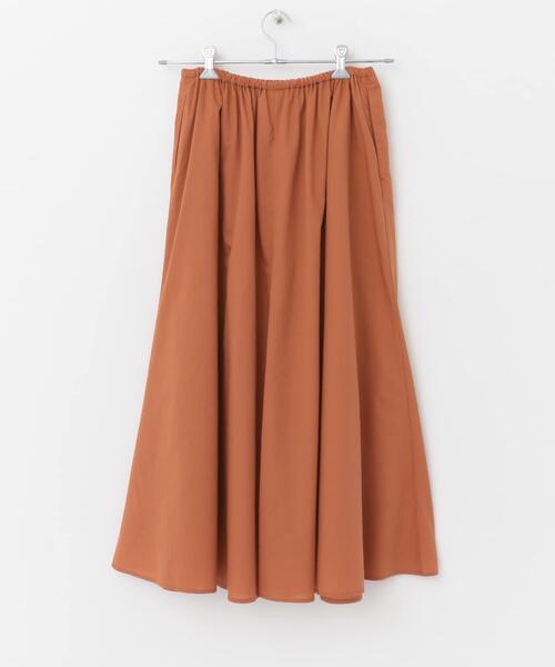 URBAN RESEARCH DOORS（アーバンリサーチドアーズ）の「リヨセルコットンギャザースカート（スカート・レディース・ブルー/オレンジ/ブラック・MEDIUM）」の13枚目の写真