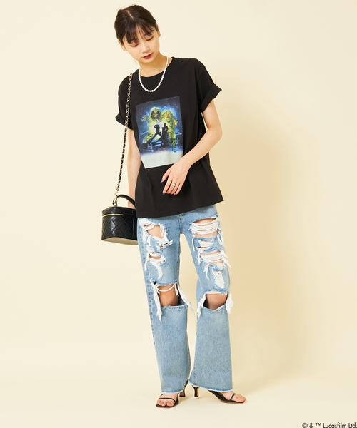 U by SPICK&SPAN(ユーバイスピックアンドスパン)の「STARWARS TEE(Tシャツ/カットソー・レディース・ブラック・FREE)」の9枚目の写真