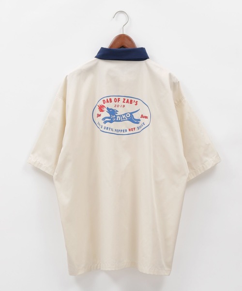 niko and（ニコアンド）の「【LA FOOD SHOP】コラボワークシャツ