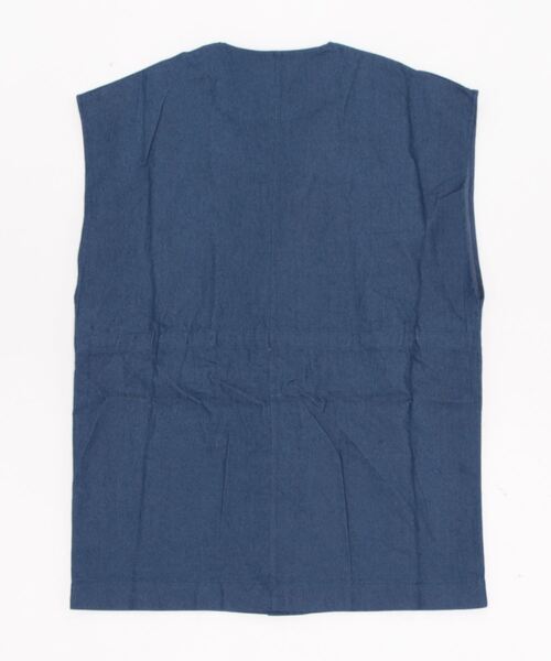 ECRIRE(エクリール)の「【miho.a.nicoコラボ】ウエストドロストリネンライクベスト(ベスト・レディース・ライトグレー/ブラック/インディゴブルー/グリーン・M/L)」の20枚目の写真