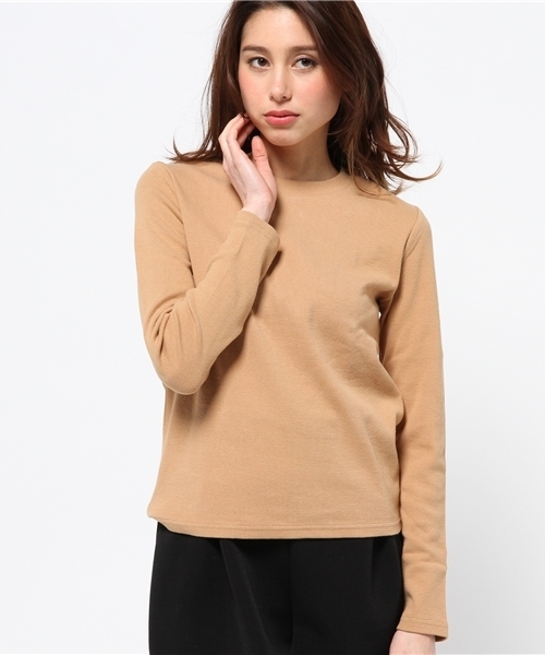 OUTLET(アウトレット)の「【who's who Chico】テレコロンT(Tシャツ/カットソー・レディース・キャメル・FREE)」の1枚目の写真