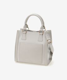 スクエアバイカラーバッグ