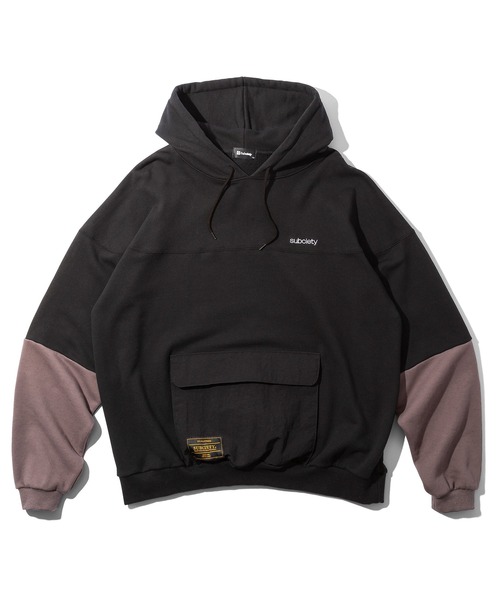 Subciety（サブサエティ）の「FOOTBALL PARKA（パーカー・メンズ・ブラック/グレー/オレンジ・SMALL/MEDIUM/LARGE/X-LARGE）」の4枚目の写真