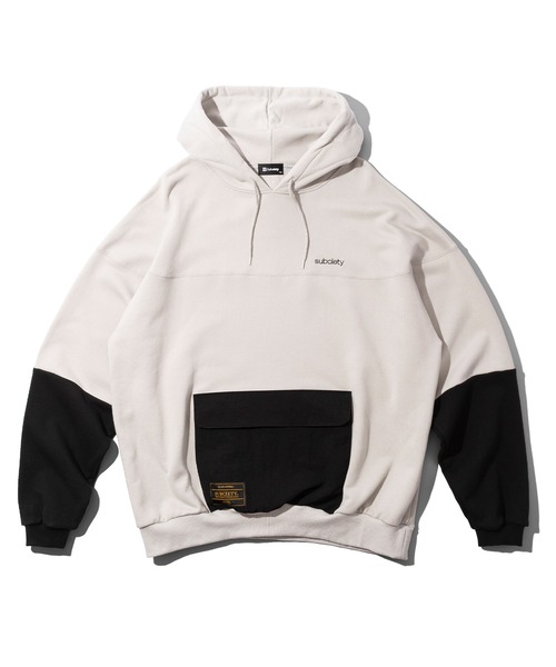 Subciety（サブサエティ）の「FOOTBALL PARKA（パーカー・メンズ・ブラック/グレー/オレンジ・SMALL/MEDIUM/LARGE/X-LARGE）」の5枚目の写真