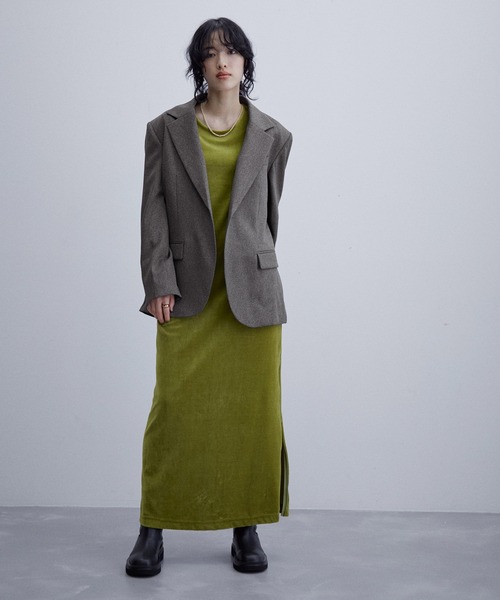 ADAM ET ROPE'（アダムエロペ）の「ボーイフレンドオーバージャケット（テーラードジャケット・レディース・ブラック系その他/ホワイト系その他2・FREE）」の5枚目の写真