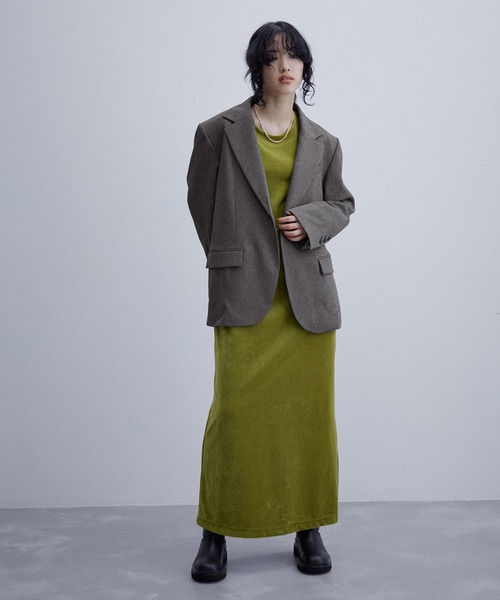 ADAM ET ROPE'（アダムエロペ）の「ボーイフレンドオーバージャケット（テーラードジャケット・レディース・ブラック系その他/ホワイト系その他2・FREE）」の6枚目の写真