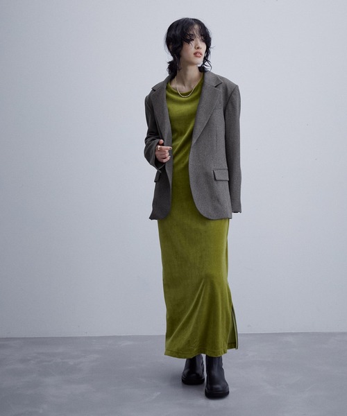 ADAM ET ROPE'（アダムエロペ）の「ボーイフレンドオーバージャケット（テーラードジャケット・レディース・ブラック系その他/ホワイト系その他2・FREE）」の17枚目の写真