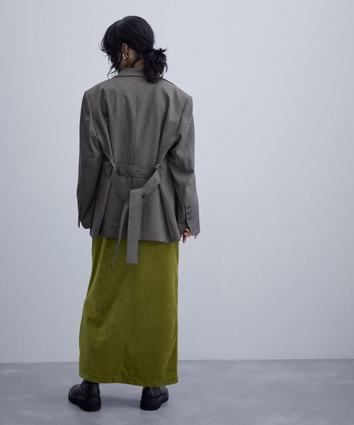 ADAM ET ROPE'（アダムエロペ）の「ボーイフレンドオーバージャケット（テーラードジャケット・レディース・ブラック系その他/ホワイト系その他2・FREE）」の18枚目の写真