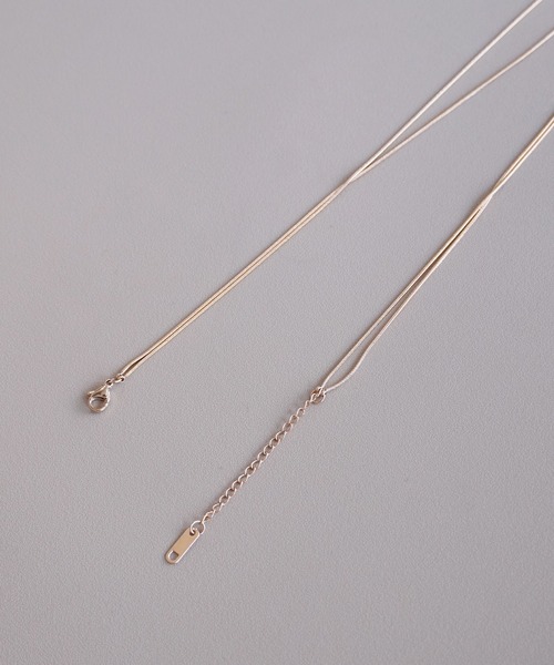 IAMUSE（アイアミューズ）の「【IAMUSE】金属アレルギー対応 ダブルボールレイヤード2連ネックレス S0745（ネックレス・レディース・ゴールド・FREE）」の7枚目の写真
