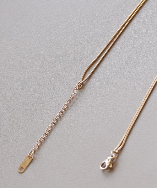 IAMUSE（アイアミューズ）の「【IAMUSE】金属アレルギー対応 ダブルボールレイヤード2連ネックレス S0745（ネックレス・レディース・ゴールド・FREE）」の10枚目の写真