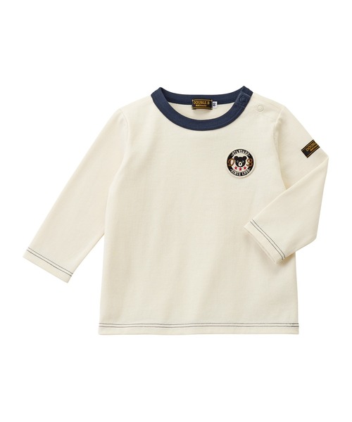 DOUBLE_B（ダブルビー）の「ワッペン長袖Ｔシャツ（Tシャツ/カットソー・キッズ・ブラック/アイボリー/イエロー系その他・100cm/140cm/110cm/90cm/120cm/150cm/130cm/80ｃｍ）」の2枚目の写真