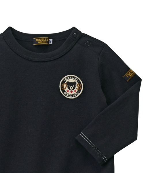 【セール】ワッペン長袖Ｔシャツ（Tシャツ/カットソー）｜DOUBLE_B（ダブルビー）