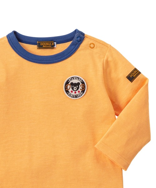 DOUBLE_B（ダブルビー）の「ワッペン長袖Ｔシャツ（Tシャツ/カットソー・キッズ・ブラック/アイボリー/イエロー系その他・100cm/140cm/110cm/90cm/120cm/150cm/130cm/80ｃｍ）」の8枚目の写真