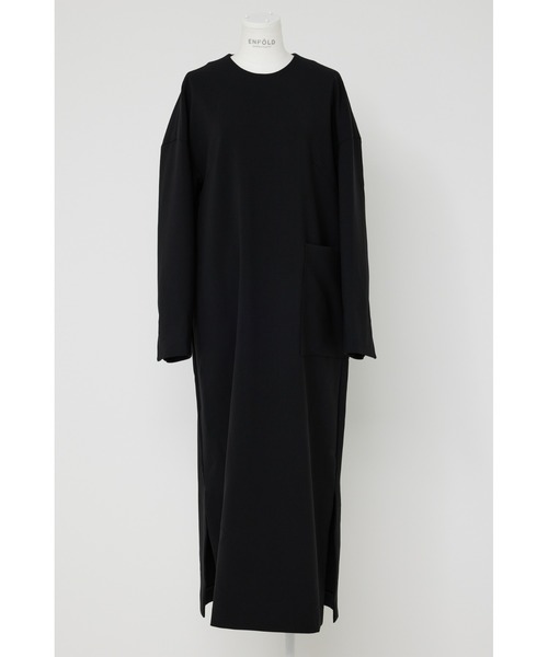 ENFOLD（エンフォルド）の「ダブルクロス AラインポケットDRESS（ワンピース・レディース・ホワイト系その他2/ブラック・38/36）」の7枚目の写真