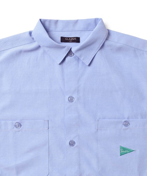 GLAZOS(グラソス)の「ビッグ長袖シャツ(シャツ/ブラウス・キッズ・ホワイト/ライトブルー/ブルー・140cm/150cm/160cm/170cm)」の15枚目の写真