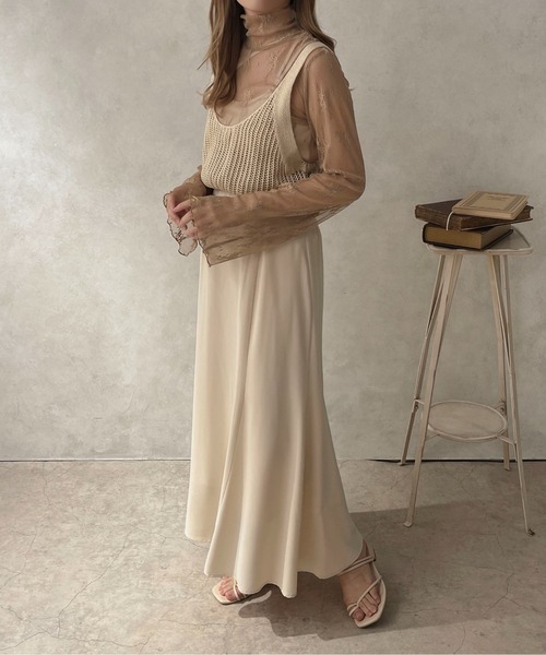 apres jour clair（アプレジュールクレア）の「【apres jour clair】レースシアートップス【ZOZOTOWN限定アイテム】（Tシャツ/カットソー・レディース・ベージュ/アイボリー/ブラック・フリー/X-LARGE）」の14枚目の写真