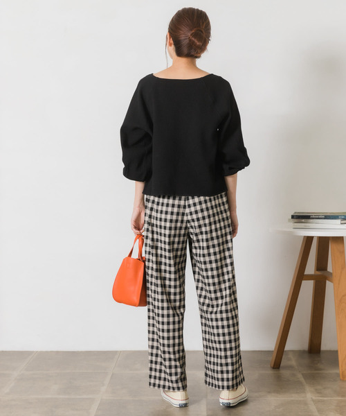 URBAN RESEARCH Sonny Label（アーバンリサーチサニーレーベル）の「ギンガムチェックイージーパンツ（その他パンツ・レディース・ホワイト系その他/ベージュ系その他・FREE）」の18枚目の写真