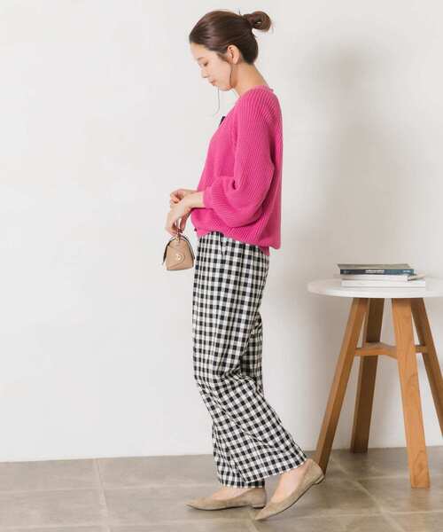 URBAN RESEARCH Sonny Label（アーバンリサーチサニーレーベル）の「ギンガムチェックイージーパンツ（その他パンツ・レディース・ホワイト系その他/ベージュ系その他・FREE）」の13枚目の写真