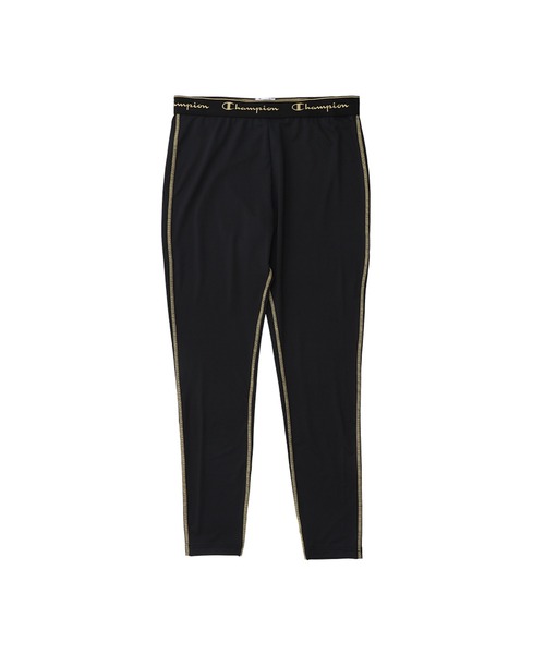 Champion(チャンピオン)の「【Champion/チャンピオン】メンズ ロングスパッツ(レギンス/スパッツ・メンズ・ブラック×ゴールド/ブラック系その他7・LARGE/MEDIUM/X-LARGE)」の1枚目の写真