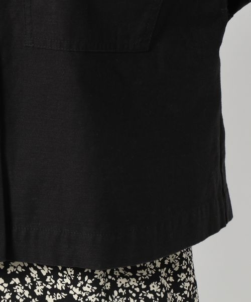 LOWRYS FARM（ローリーズファーム）の「ミリタリークロップドシャツ　123089（シャツ/ブラウス・レディース・カーキ/ブラック・FREE）」の14枚目の写真