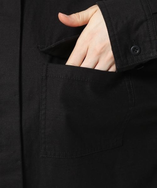 LOWRYS FARM（ローリーズファーム）の「ミリタリークロップドシャツ　123089（シャツ/ブラウス・レディース・カーキ/ブラック・FREE）」の15枚目の写真