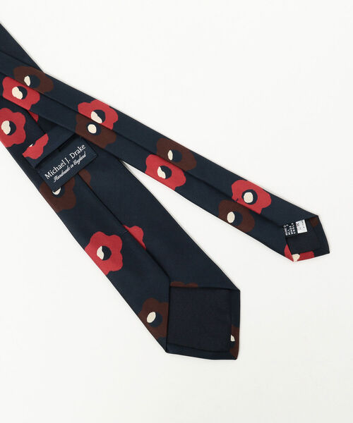 DRAKE'S（ドレイクス）の「Drake’s / フラワー柄 プリント ネクタイ（ネクタイ・メンズ・ブラウン/ネイビー/パープル・ONE SIZE）」の7枚目の写真