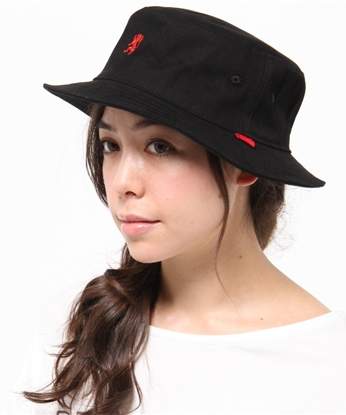 GIORDANO（ジョルダーノ）の「[GIORDANO]ライオン刺繍バケットハット（ハット・レディース・ブラック/ネイビー/カモフラージュ・FREE）」の12枚目の写真
