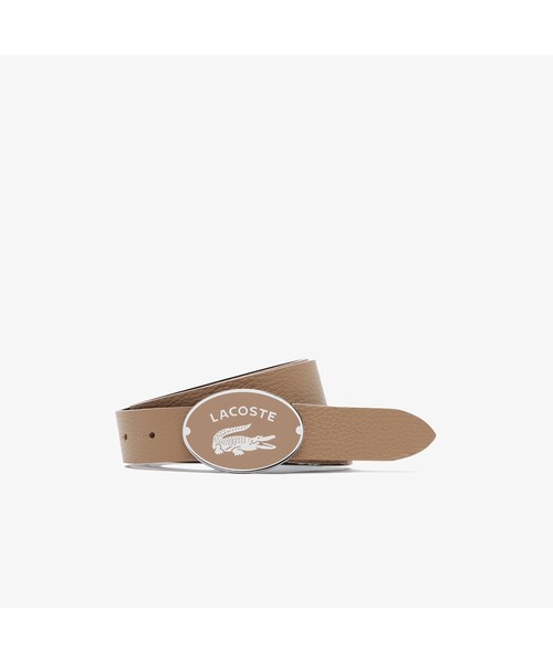 LACOSTE(ラコステ)の「ロゴプレートバックルベルト(ベルト・レディース・ブラウン/ブラック/ベージュ・FREE)」の1枚目の写真