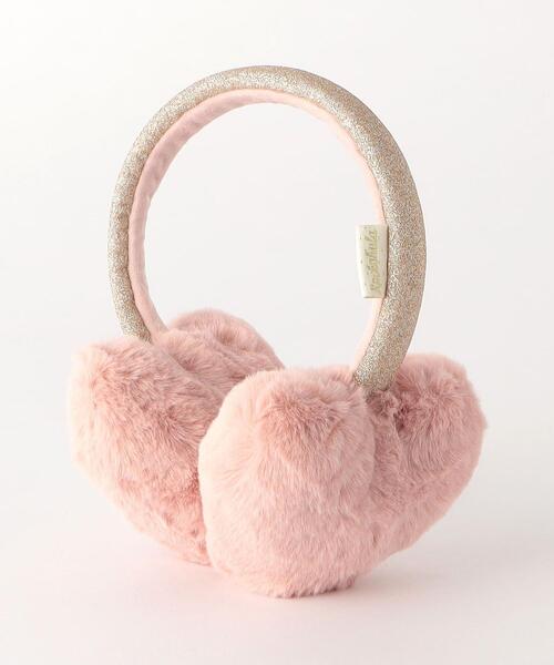 green label relaxing(グリーンレーベルリラクシング)の「<Rockahula Kids> フラッフィーハート イヤーマフ(イヤーマフ・キッズ・ライトピンク・FREE)」の2枚目の写真