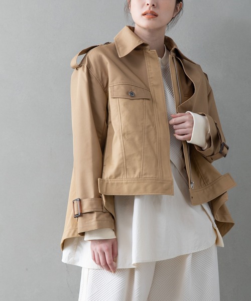 MARECHAL TERRE(マルシャルテル)の「ミックスコート(その他アウター・レディース・ブラック/インディゴブルー/ライトベージュ/キャメル・MEDIUM)」の4枚目の写真
