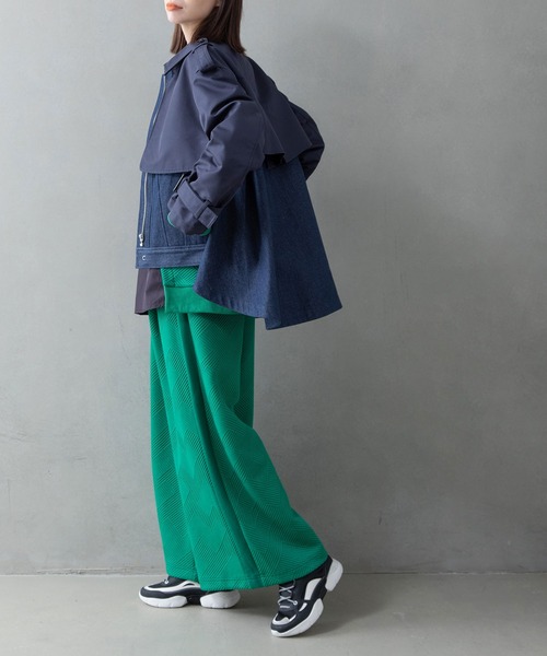 MARECHAL TERRE(マルシャルテル)の「ミックスコート(その他アウター・レディース・ブラック/インディゴブルー/ライトベージュ/キャメル・MEDIUM)」の13枚目の写真