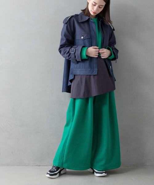 MARECHAL TERRE(マルシャルテル)の「ミックスコート(その他アウター・レディース・ブラック/インディゴブルー/ライトベージュ/キャメル・MEDIUM)」の14枚目の写真