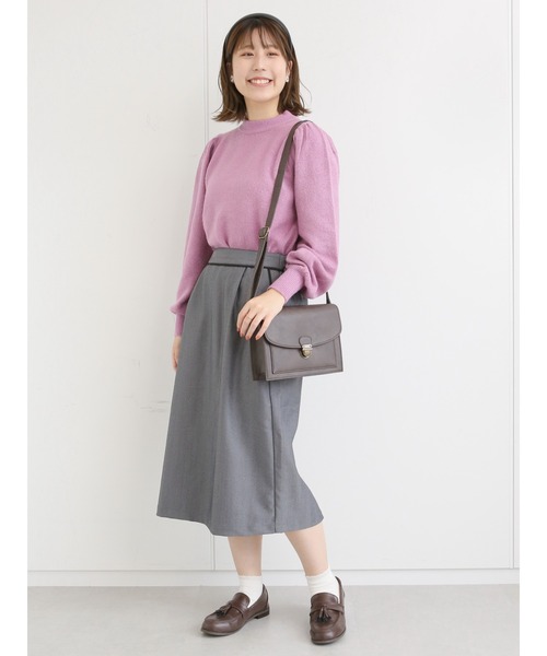 ehka sopo(エヘカソポ)の「パフスリーブニット(ニット/セーター・レディース・ブラック/オフホワイト/ラベンダー・フリ-)」の20枚目の写真