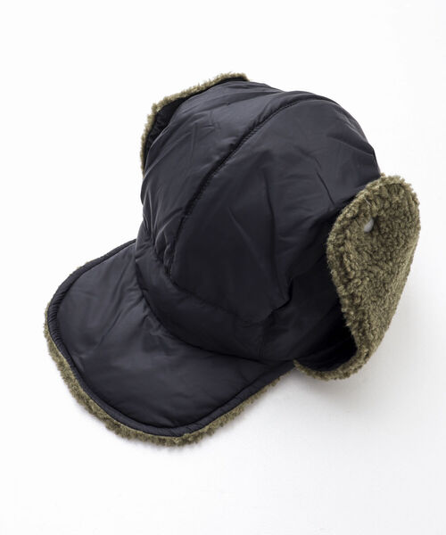 TAION(タイオン)の「【TAION/タイオン】R/S DOWN BOA CAP リバーシブル仕様 フライトキャップ(キャップ・メンズ・ダークネイビー/ブルー系その他7/ブラウン/ブラック系その他5/ブラック・FREE)」の3枚目の写真