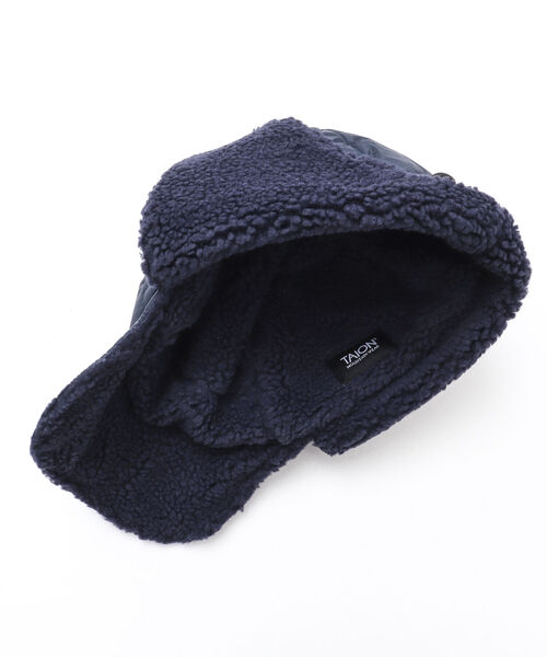 TAION(タイオン)の「【TAION/タイオン】R/S DOWN BOA CAP リバーシブル仕様 フライトキャップ(キャップ・メンズ・ダークネイビー/ブルー系その他7/ブラウン/ブラック系その他5/ブラック・FREE)」の9枚目の写真