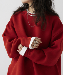 JOURNAL STANDARD relume | 【ニット+カットソーの2点SET】リサイクルポリエステル ガーターニット(ニット/セーター)