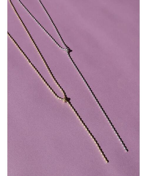 AMERICAN HOLIC（アメリカンホリック）の「ライスメタルスライドチェーンネックレス（ネックレス・レディース・ゴールド/シルバー・FREE）」の6枚目の写真