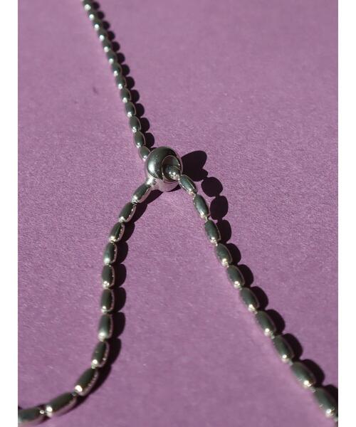 AMERICAN HOLIC（アメリカンホリック）の「ライスメタルスライドチェーンネックレス（ネックレス・レディース・ゴールド/シルバー・FREE）」の8枚目の写真