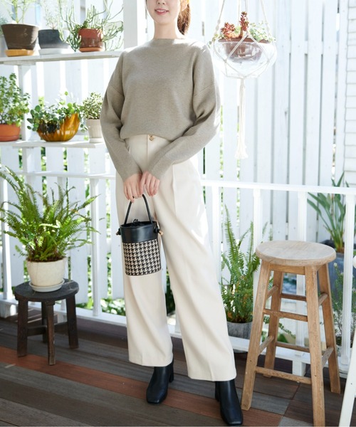 FREE'S MART（フリーズマート）の「【Sシリーズ対応】起毛タックワイドパンツ（その他パンツ・レディース・ホワイト/ブラウン/ブラック・MEDIUM/SMALL/X-SMALL）」の6枚目の写真