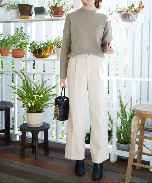 FREE'S MART（フリーズマート）の「【Sシリーズ対応】起毛タックワイドパンツ（その他パンツ・レディース・ホワイト/ブラウン/ブラック・MEDIUM/SMALL/X-SMALL）」の8枚目の写真