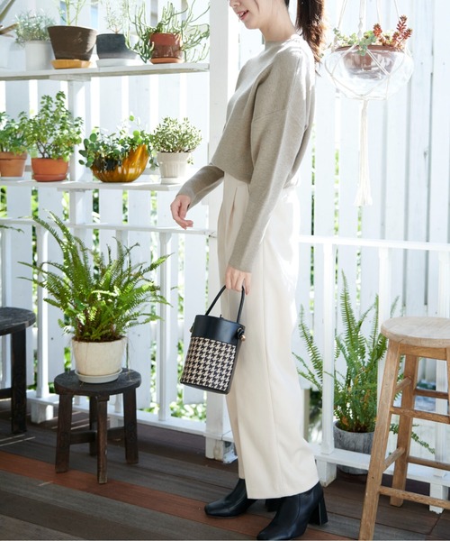 FREE'S MART（フリーズマート）の「【Sシリーズ対応】起毛タックワイドパンツ（その他パンツ・レディース・ホワイト/ブラウン/ブラック・MEDIUM/SMALL/X-SMALL）」の9枚目の写真