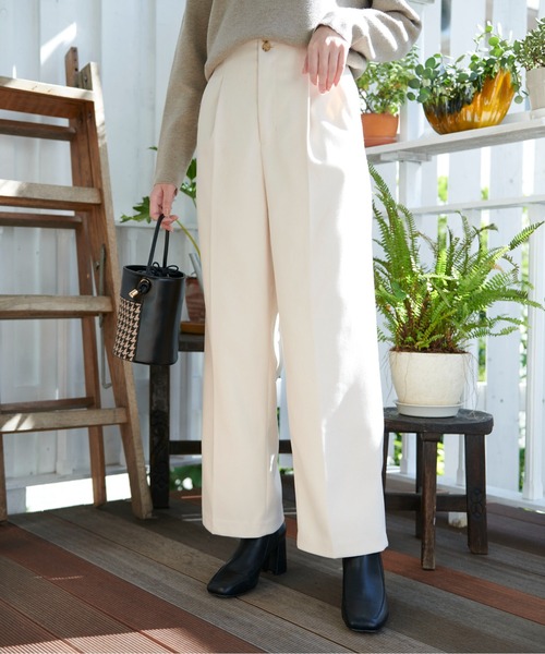 FREE'S MART（フリーズマート）の「【Sシリーズ対応】起毛タックワイドパンツ（その他パンツ・レディース・ホワイト/ブラウン/ブラック・MEDIUM/SMALL/X-SMALL）」の11枚目の写真