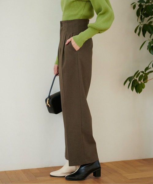 FREE'S MART（フリーズマート）の「【Sシリーズ対応】起毛タックワイドパンツ（その他パンツ・レディース・ホワイト/ブラウン/ブラック・MEDIUM/SMALL/X-SMALL）」の16枚目の写真